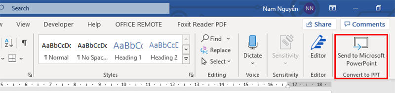 Chuyển nội dung từ Word sang Powerpoint