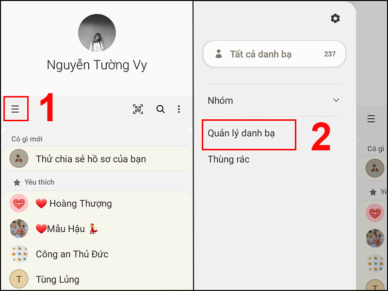 Đồng bộ danh bạ lên Google