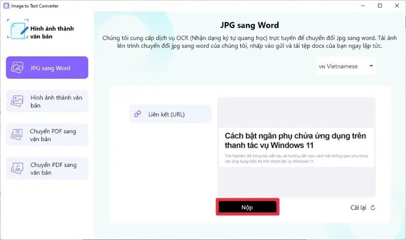 Chuyển đổi PDF sang Word